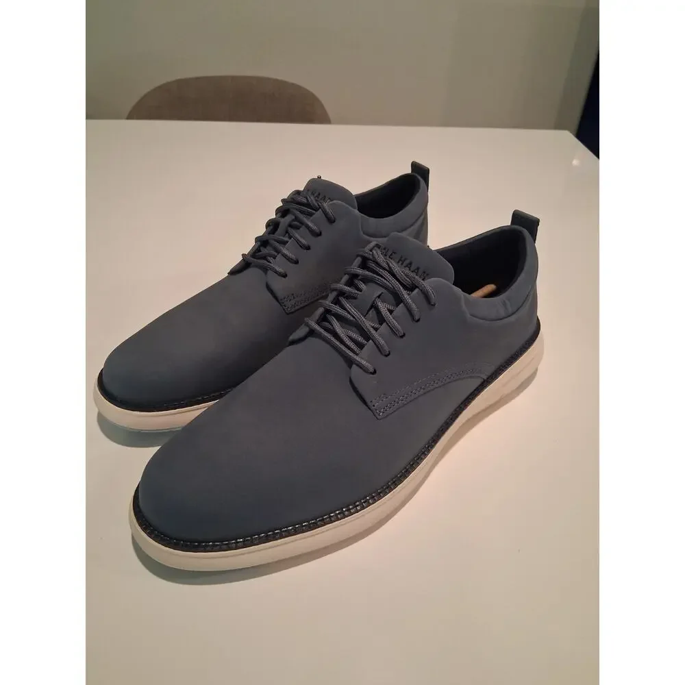 Cole Haan Grand Atlantic Mens Oxford Shoes Navy Blue Nubuck Size 10M C41662